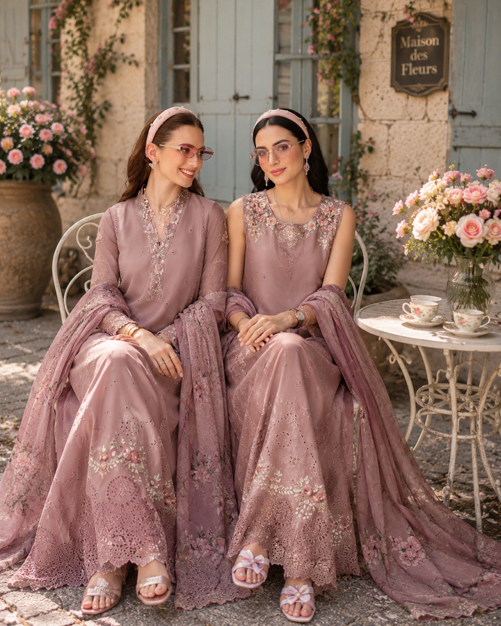 3 piece unstitched lawn embroidered suit