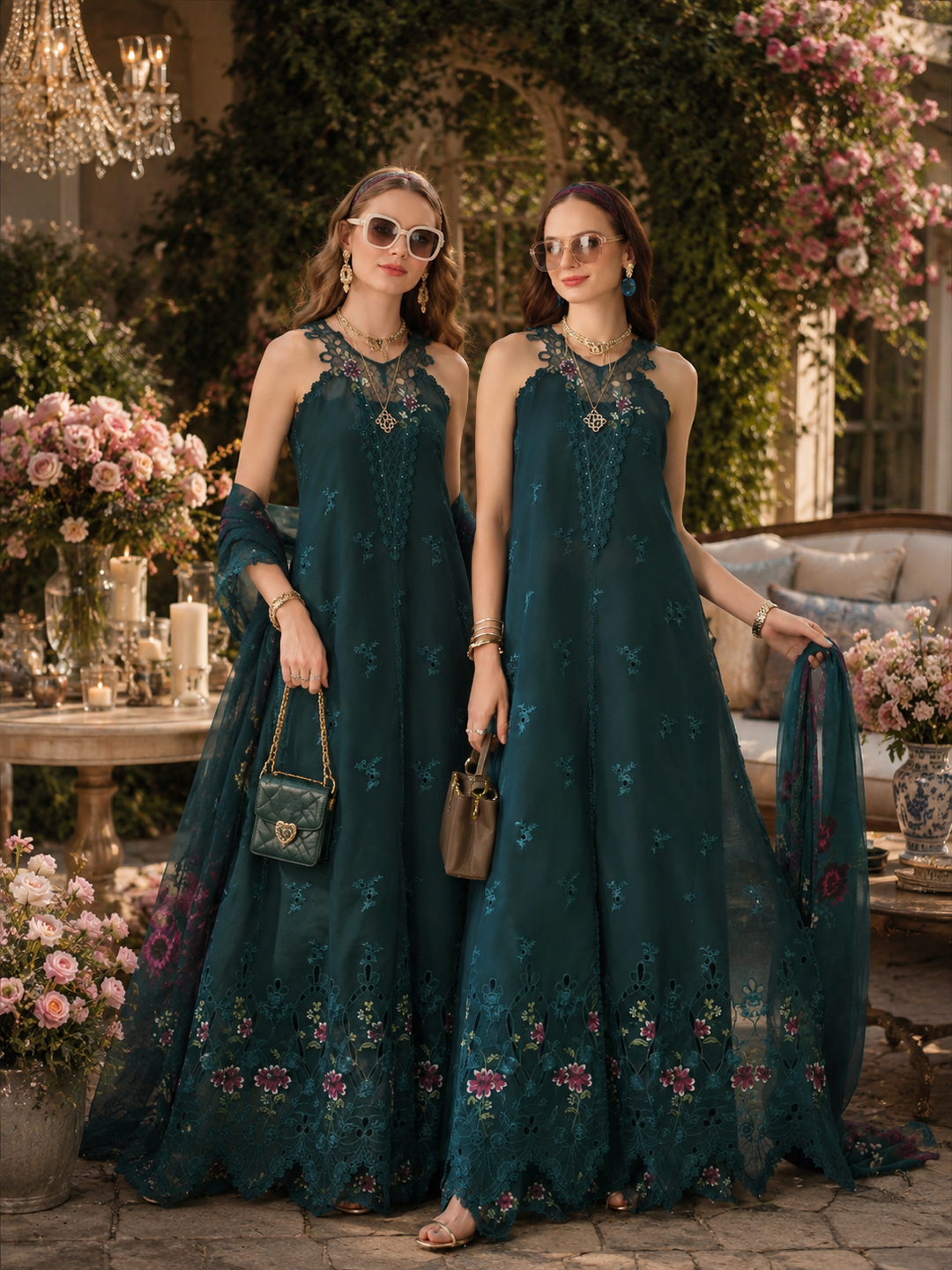 3 piece unstitched lawn embroidered suit