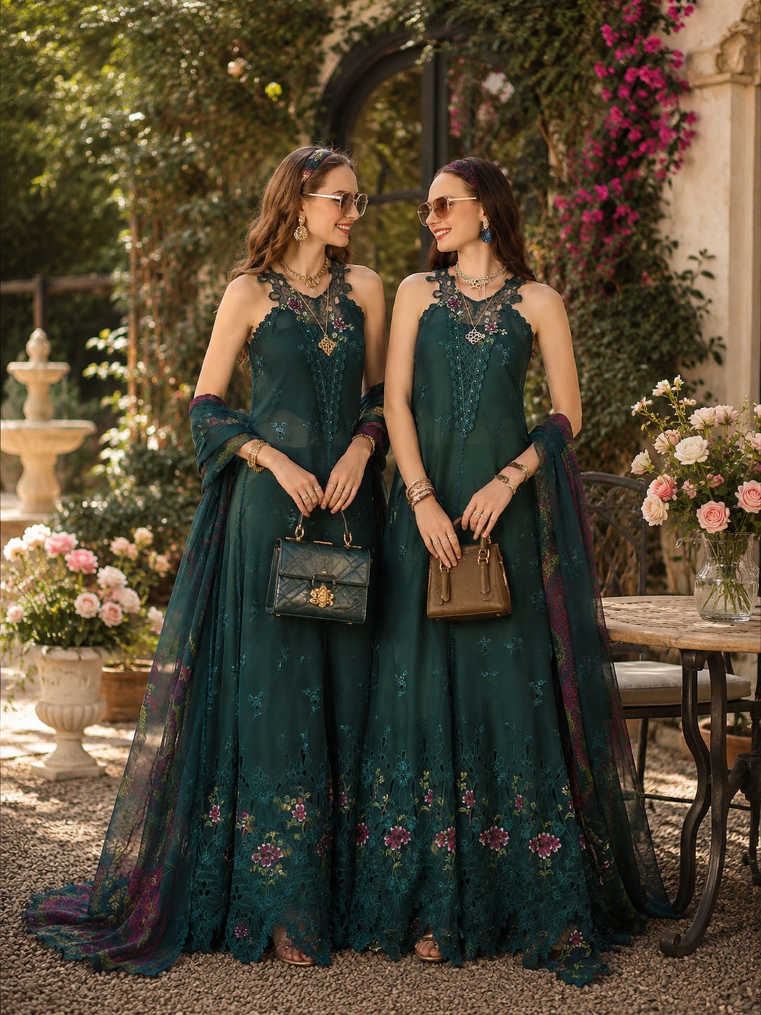 3 piece unstitched lawn embroidered suit