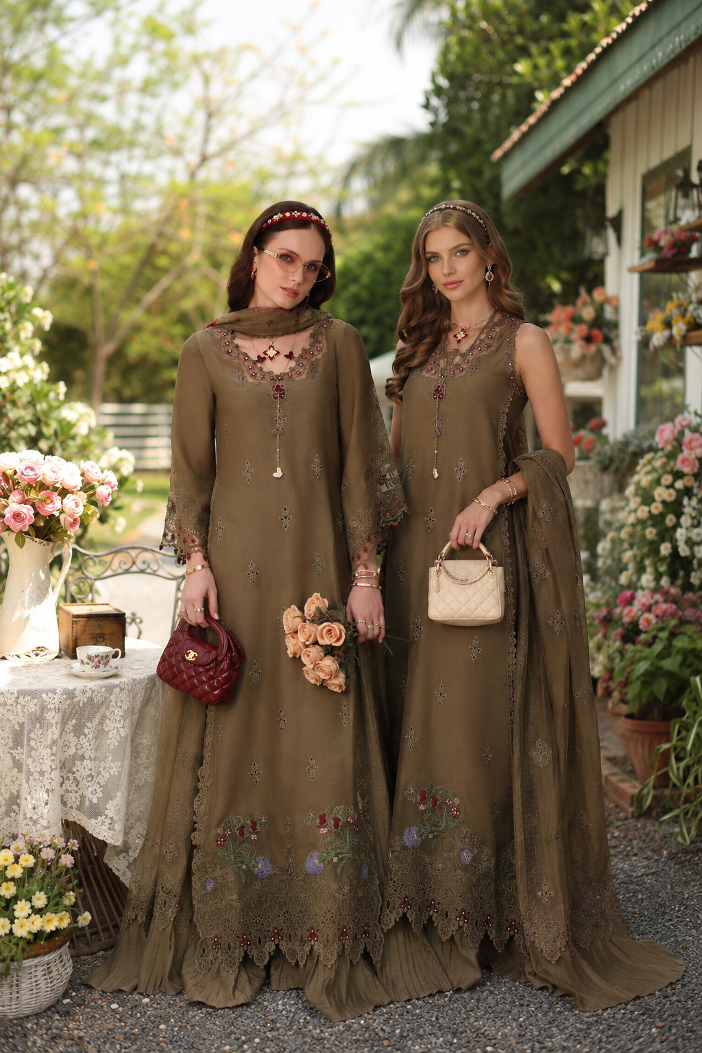 3 piece unstitched lawn embroidered suit