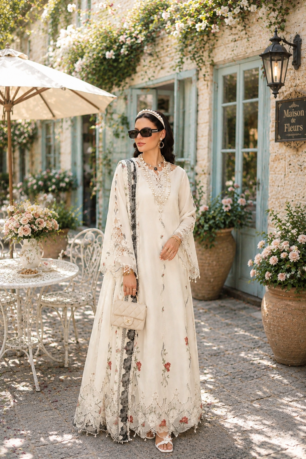 3 piece unstitched lawn embroidered suit