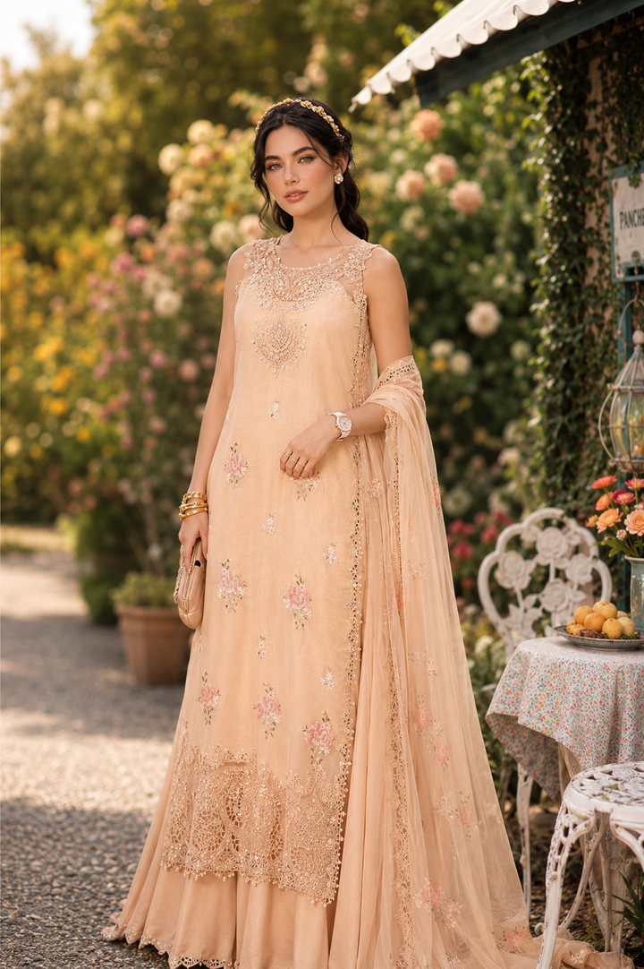 3 piece unstitched lawn embroidered suit