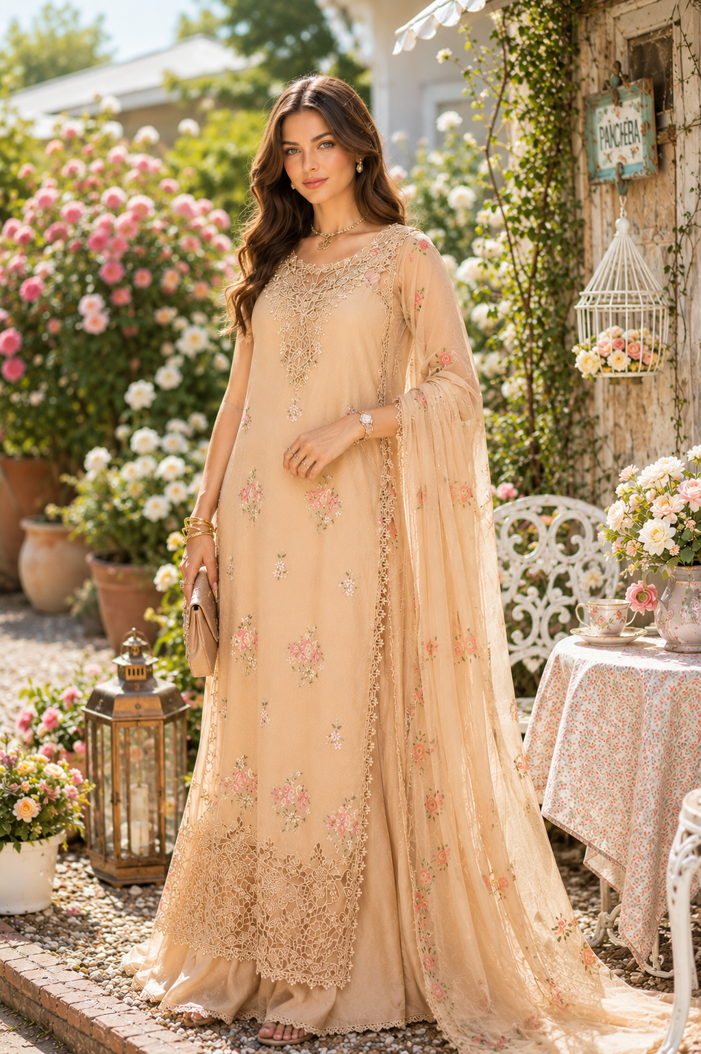 3 piece unstitched lawn embroidered suit