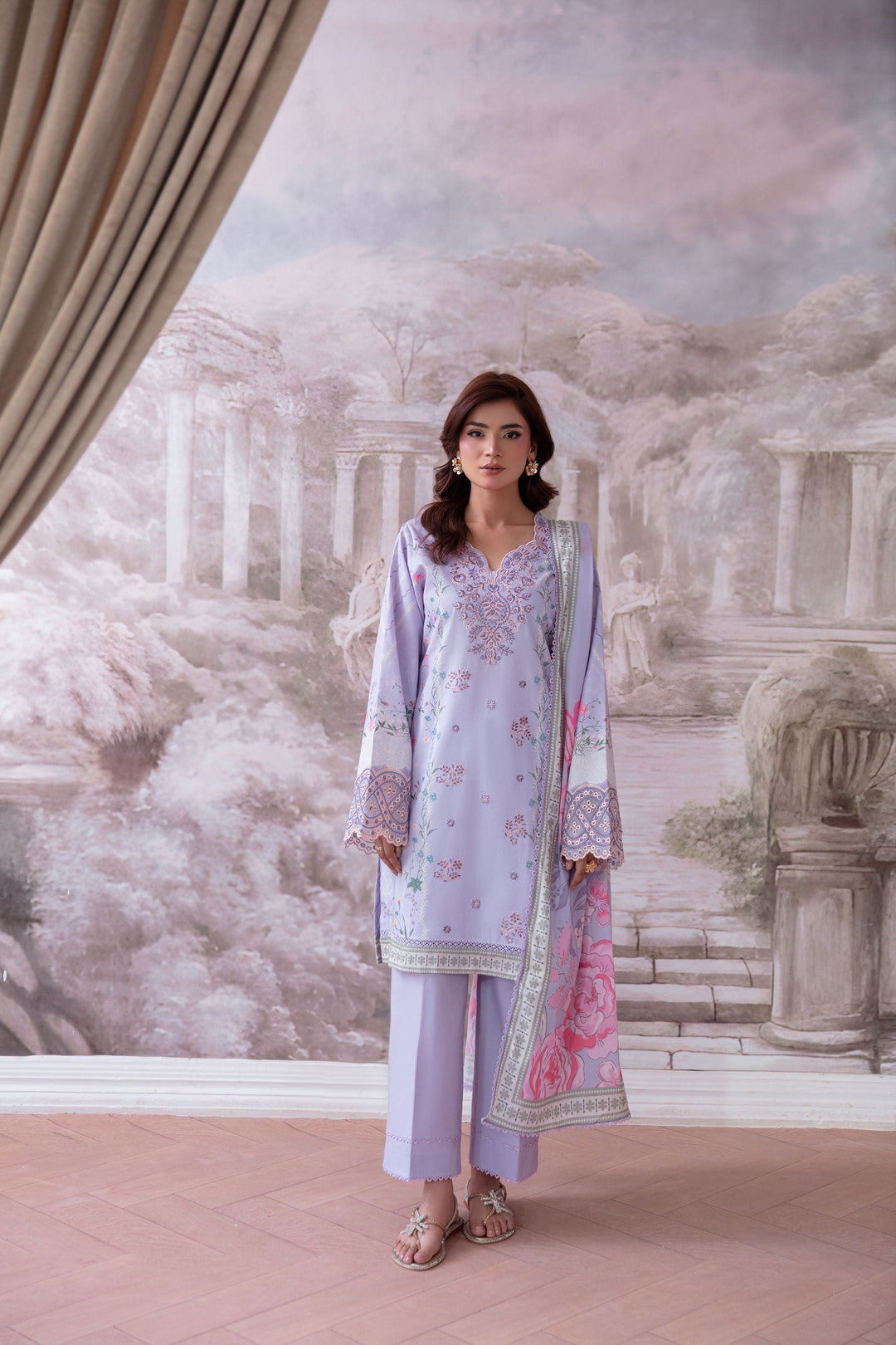 Unstitched summer-talesLawn 3 Piece