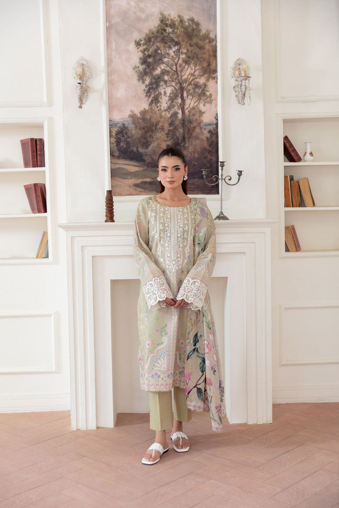 Unstitched summer-talesLawn 3 Piece