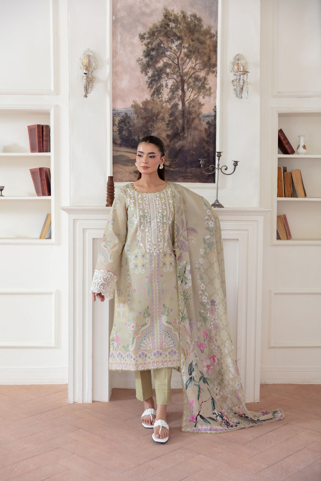 Unstitched summer-talesLawn 3 Piece