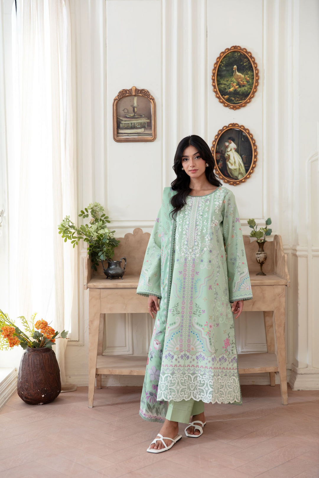 Unstitched summer-talesLawn 3 Piece