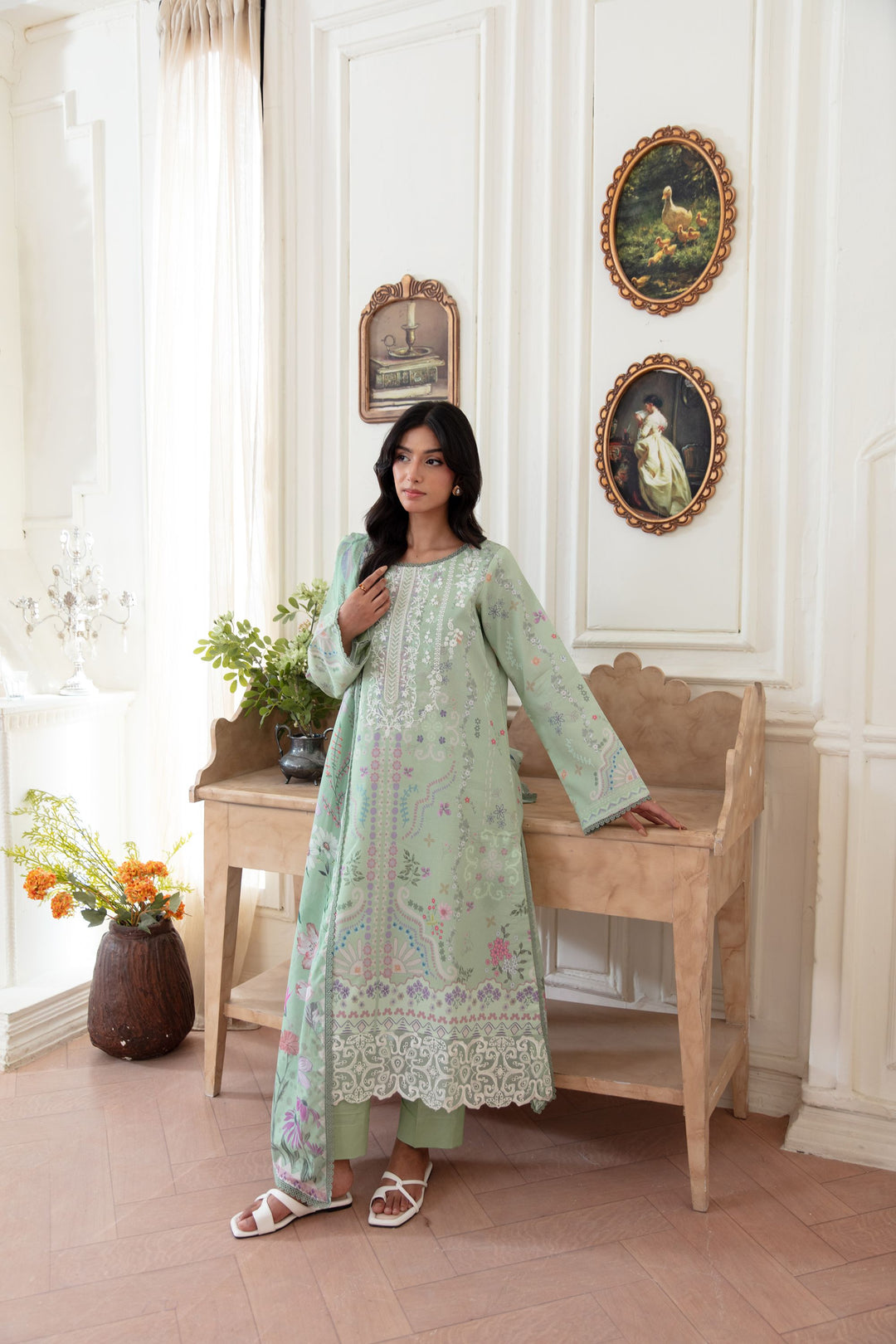 Unstitched summer-talesLawn 3 Piece