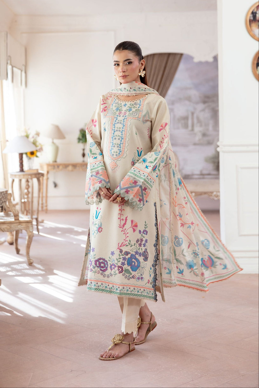 Unstitched summer-talesLawn 3 Piece