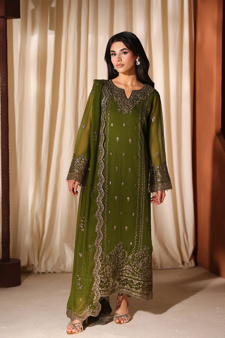 Luxe Embroidered  Lawn 3pcs