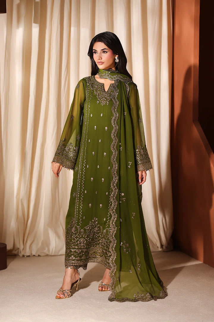 Luxe Embroidered  Lawn 3pcs