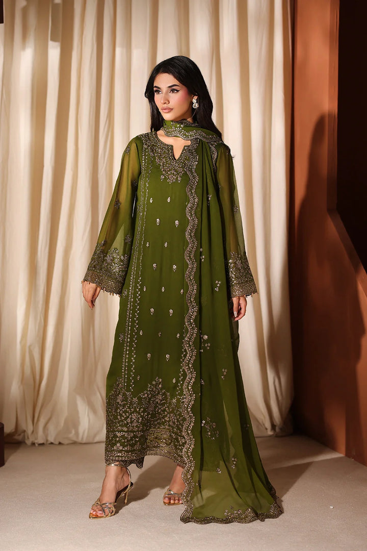 Luxe Embroidered  Lawn 3pcs
