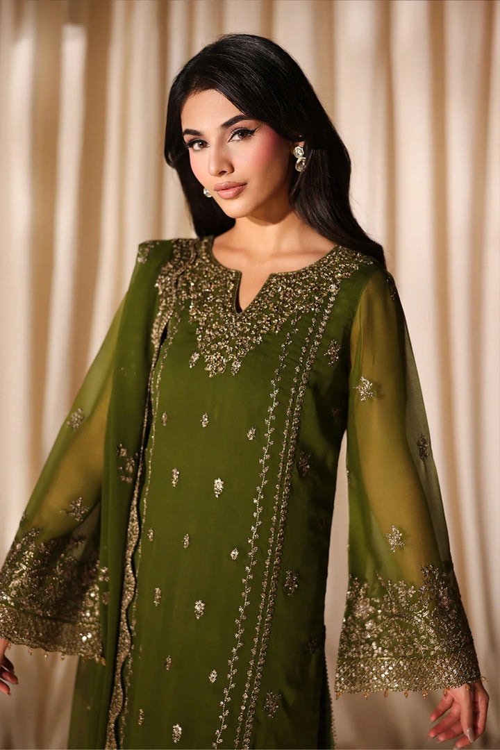 Luxe Embroidered  Lawn 3pcs