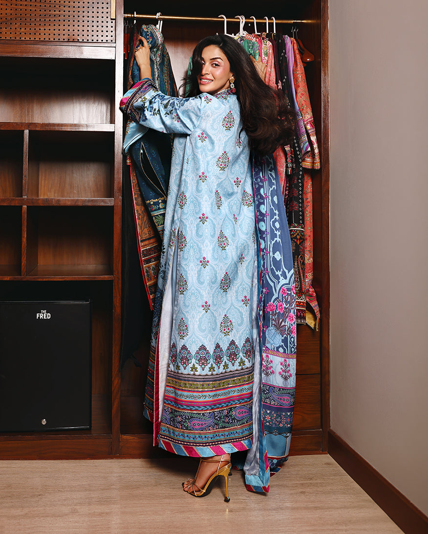 Hemline Nirvana Unstitched 3 Pc