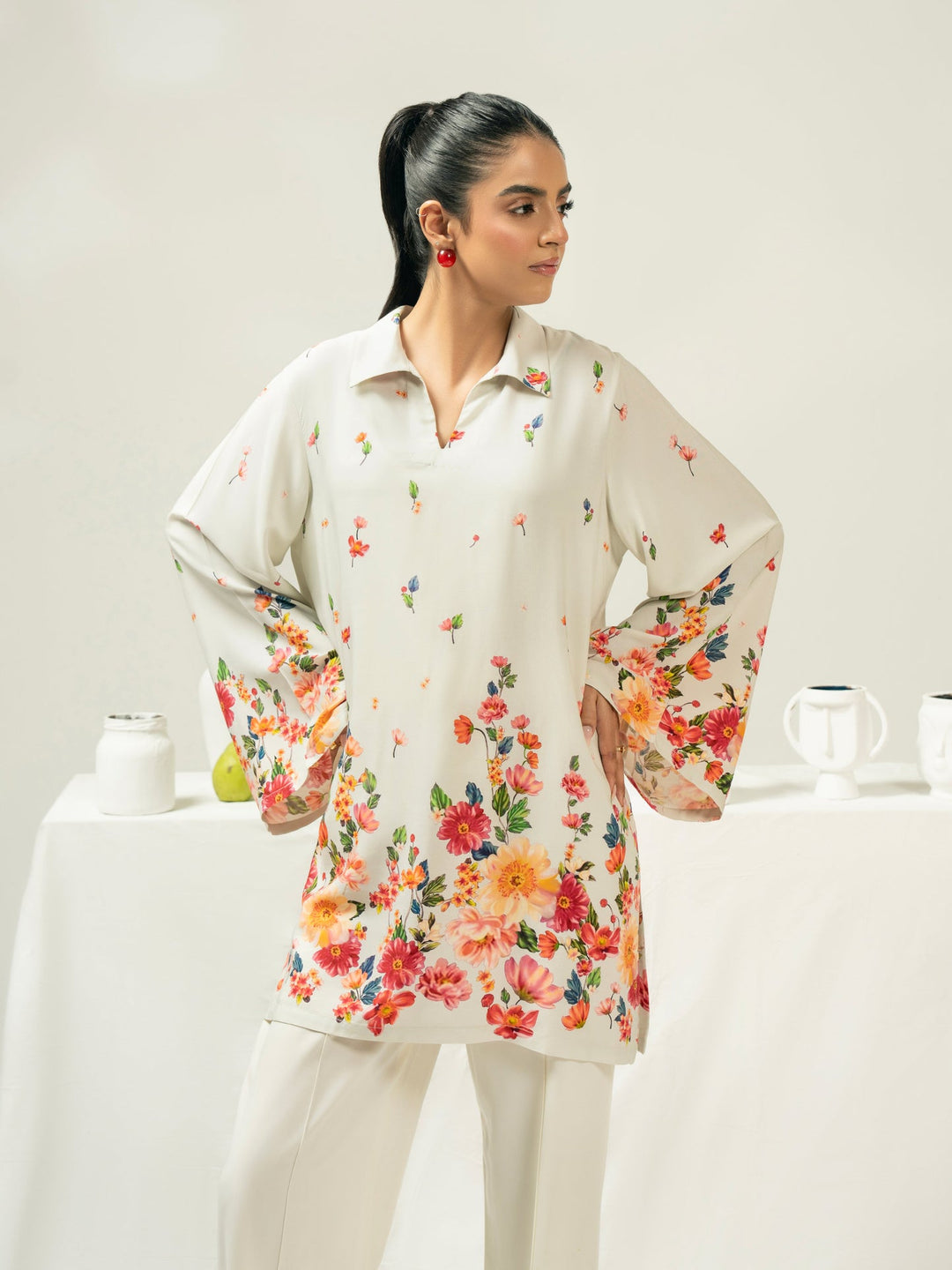 Linen Kurti-Printed (Pret)