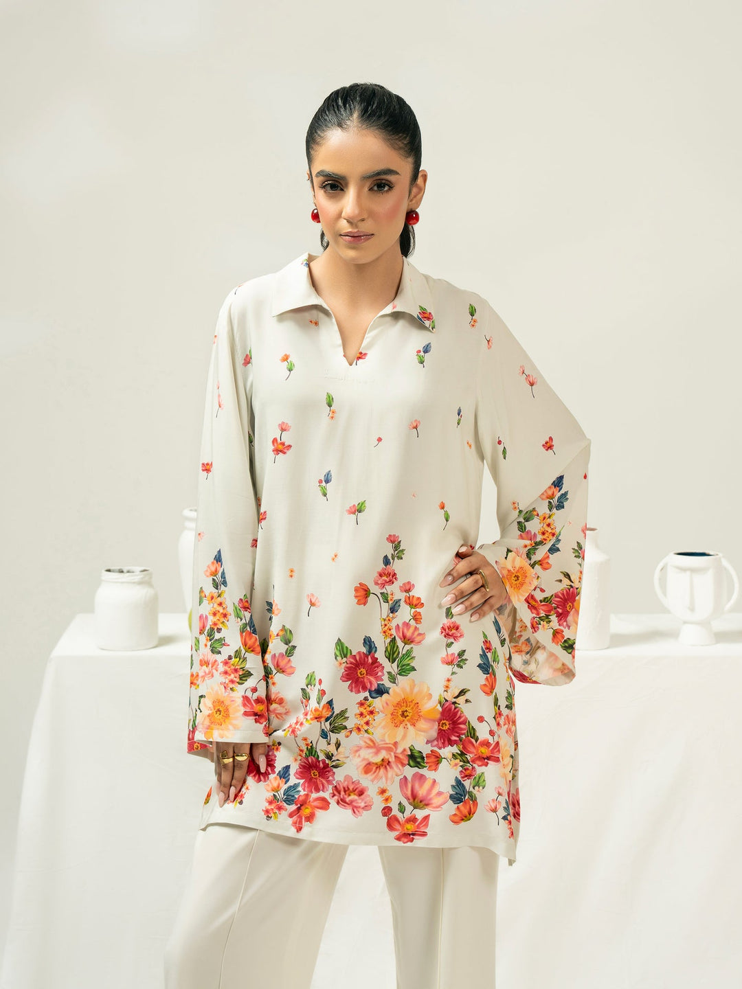 Linen Kurti-Printed (Pret)