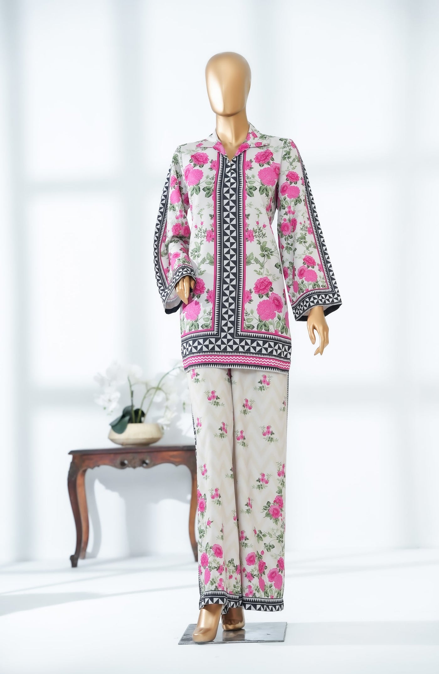 Digital Printed Stitched 2 Piece Suit