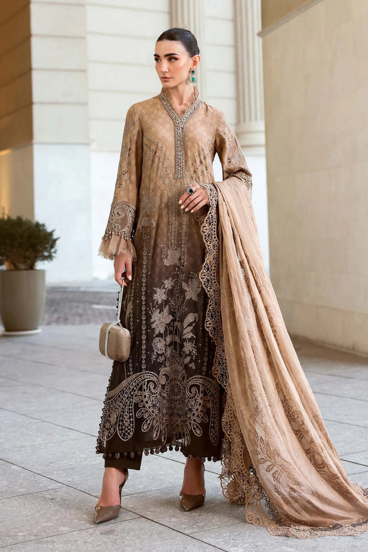 3 Piece Unstitched Embroidered Jacquard Lawn Suit