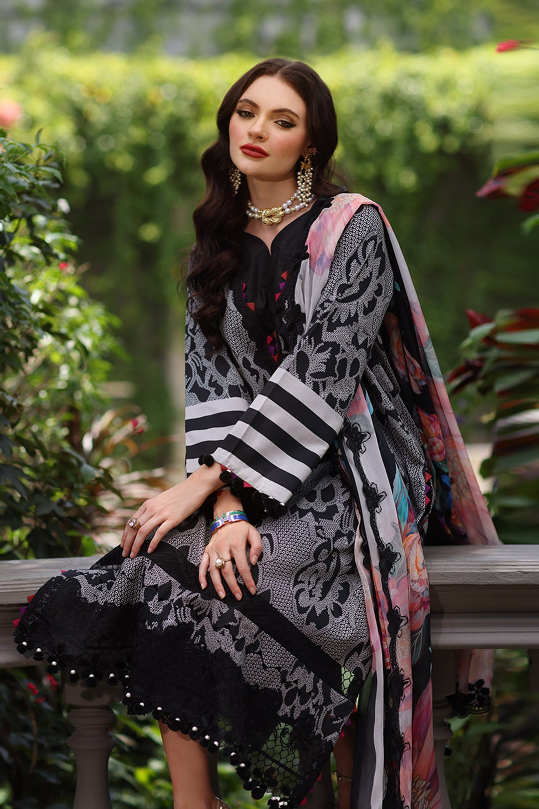 3-PC Unstitched Embroidered Lawn Collection