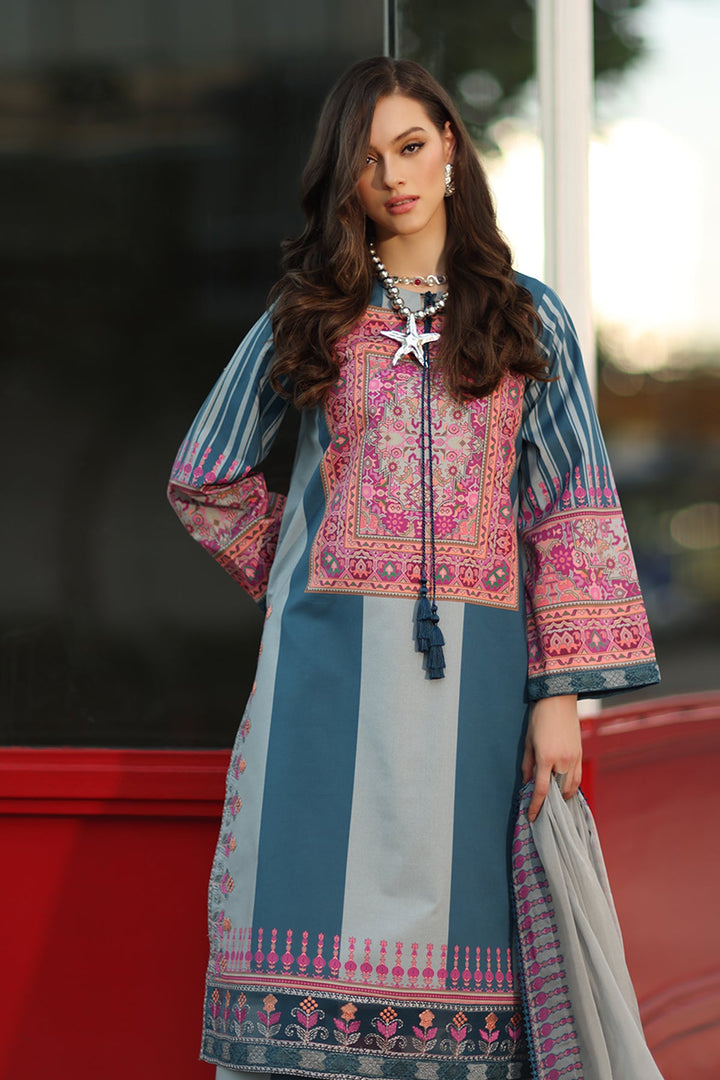 3-PC Unstitched Embroidered Lawn Collection