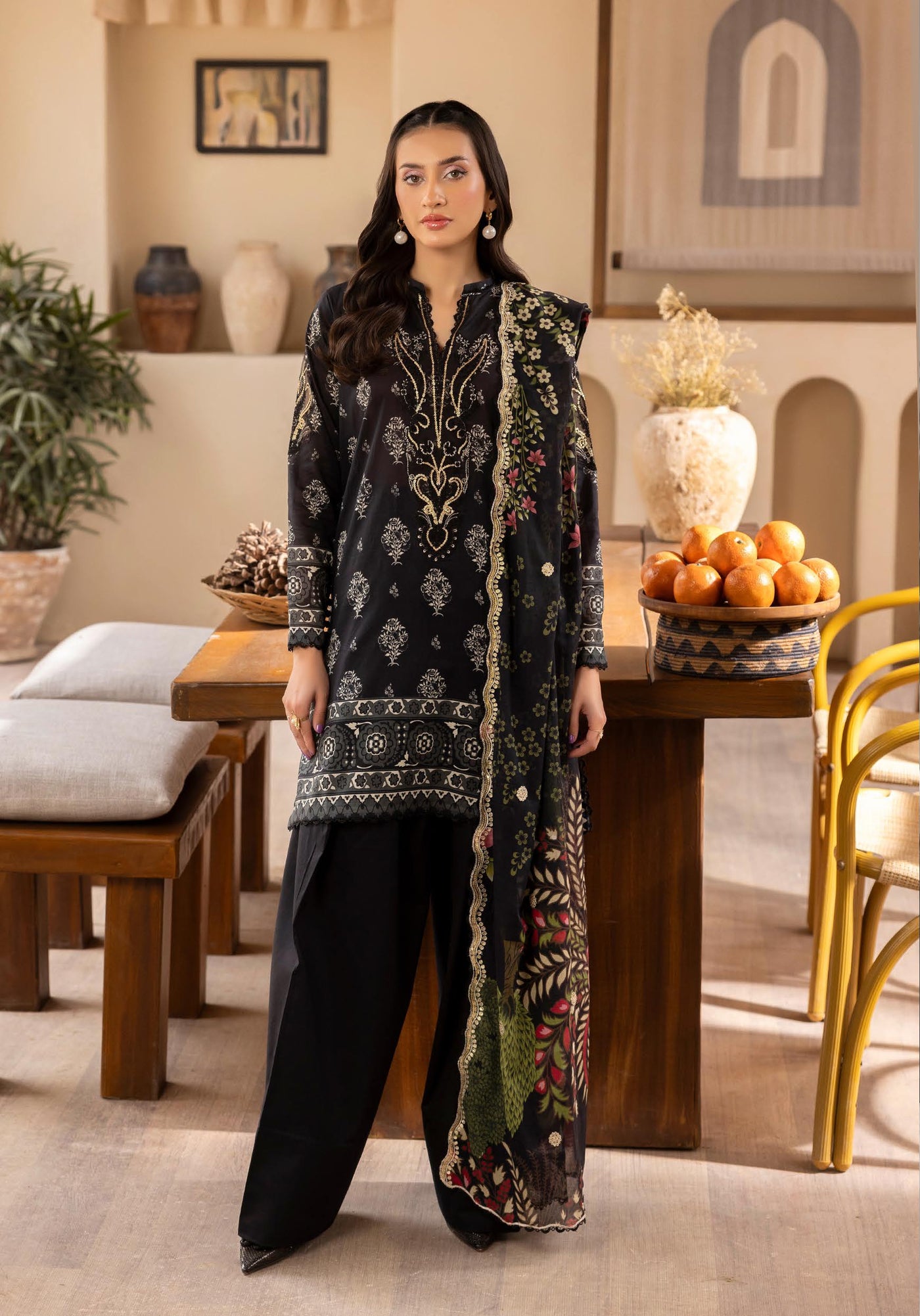 Mahajal Unstitched Three Piece