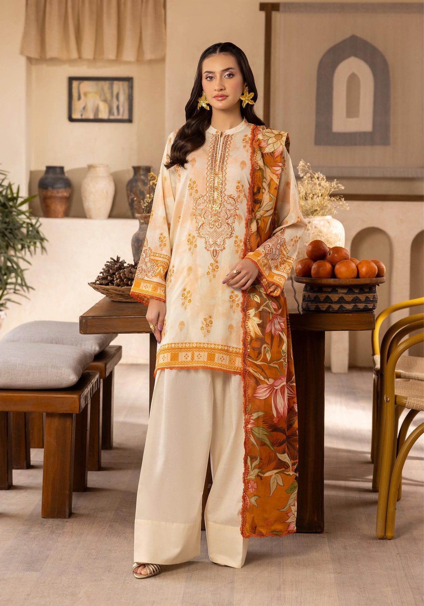 Mahajal Unstitched Three Piece