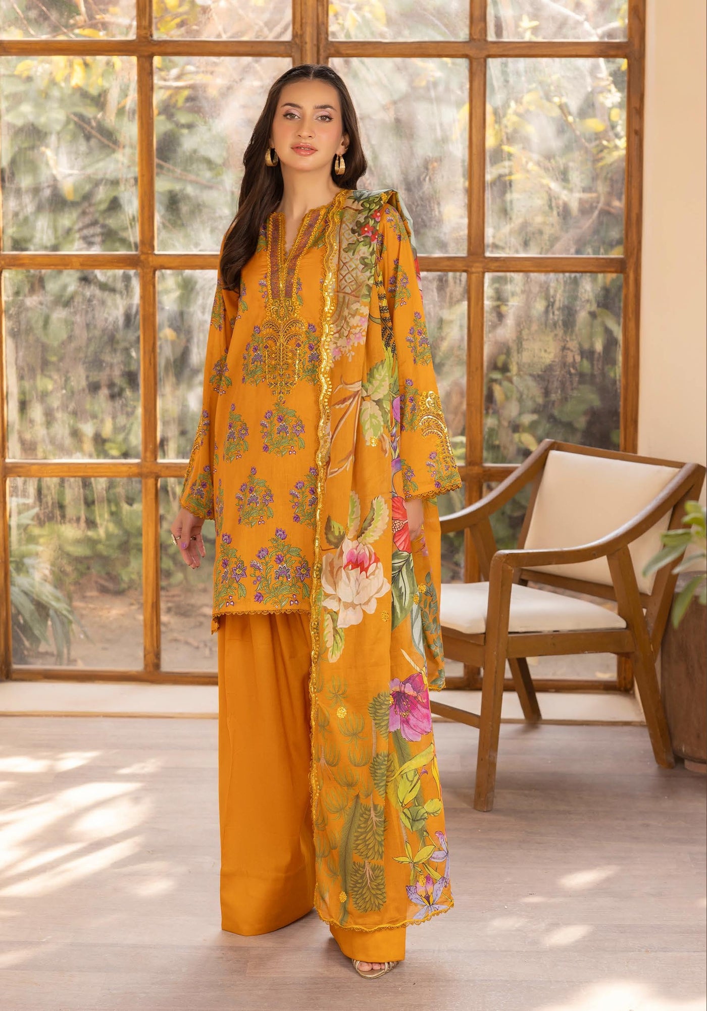 Mahajal Unstitched Three Piece