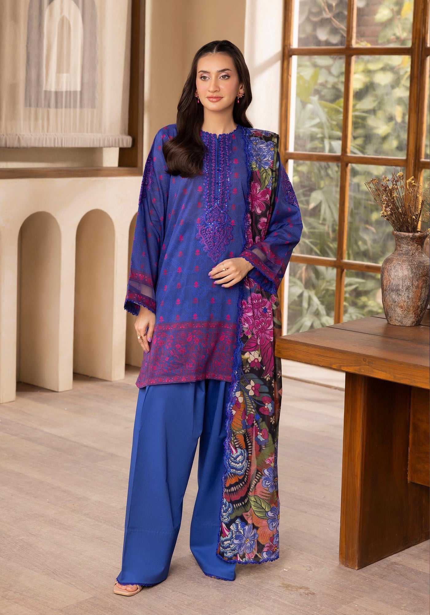 Mahajal Unstitched Three Piece