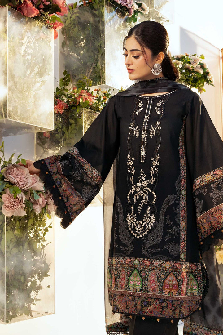 3 Pc Unstitched Embroidered Lawn Suit