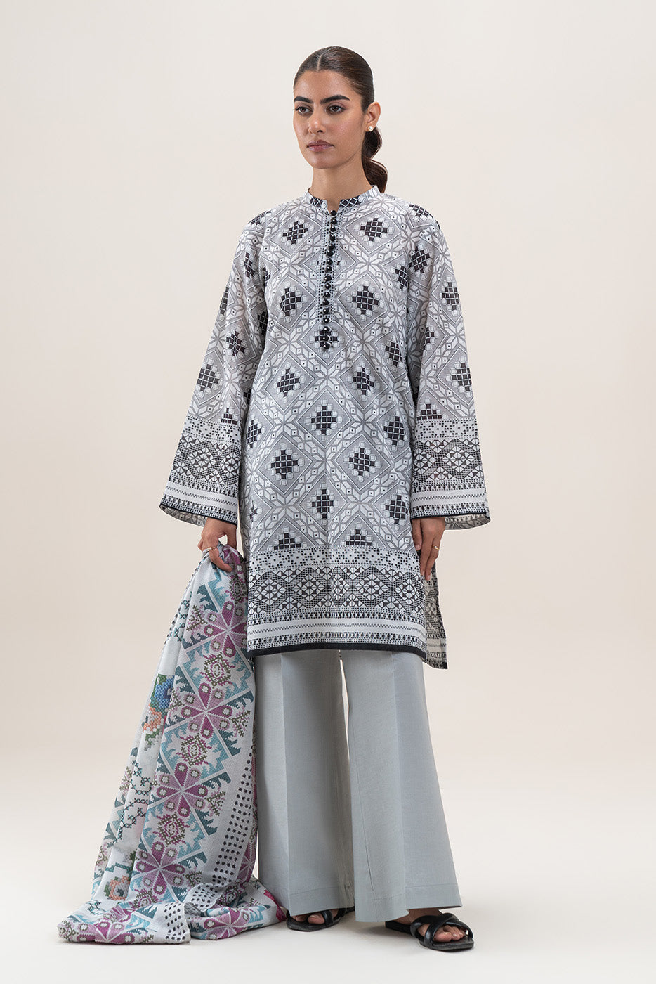 3 PIECE PRINTED LAWN SUIT