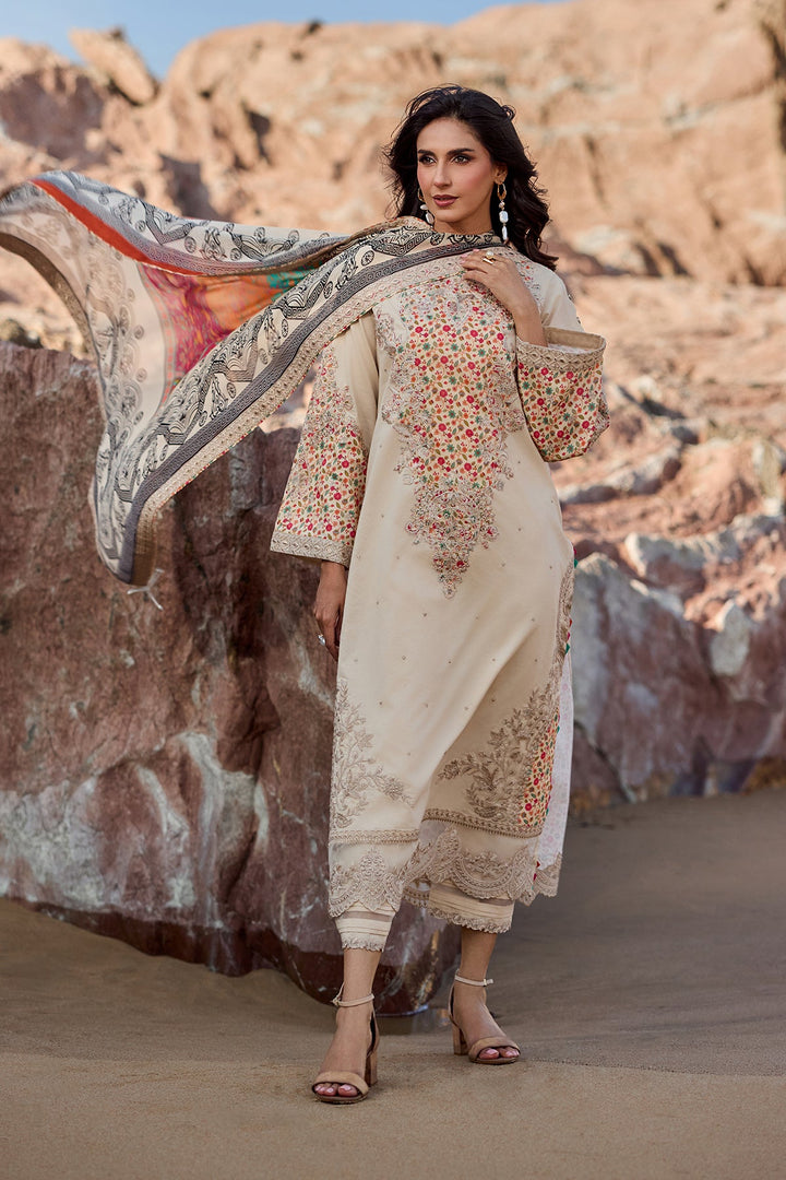 3-PC Unstitched Embroidered Lawn Collection