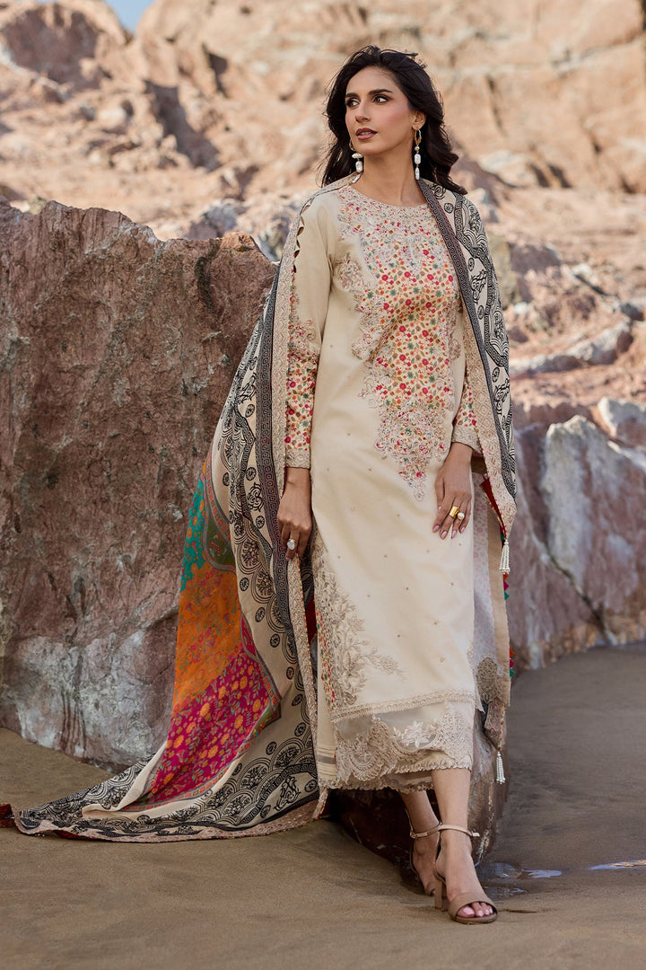 3-PC Unstitched Embroidered Lawn Collection