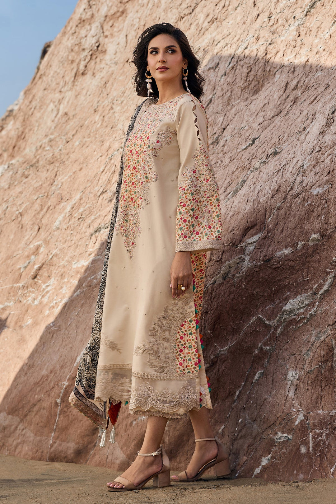 3-PC Unstitched Embroidered Lawn Collection