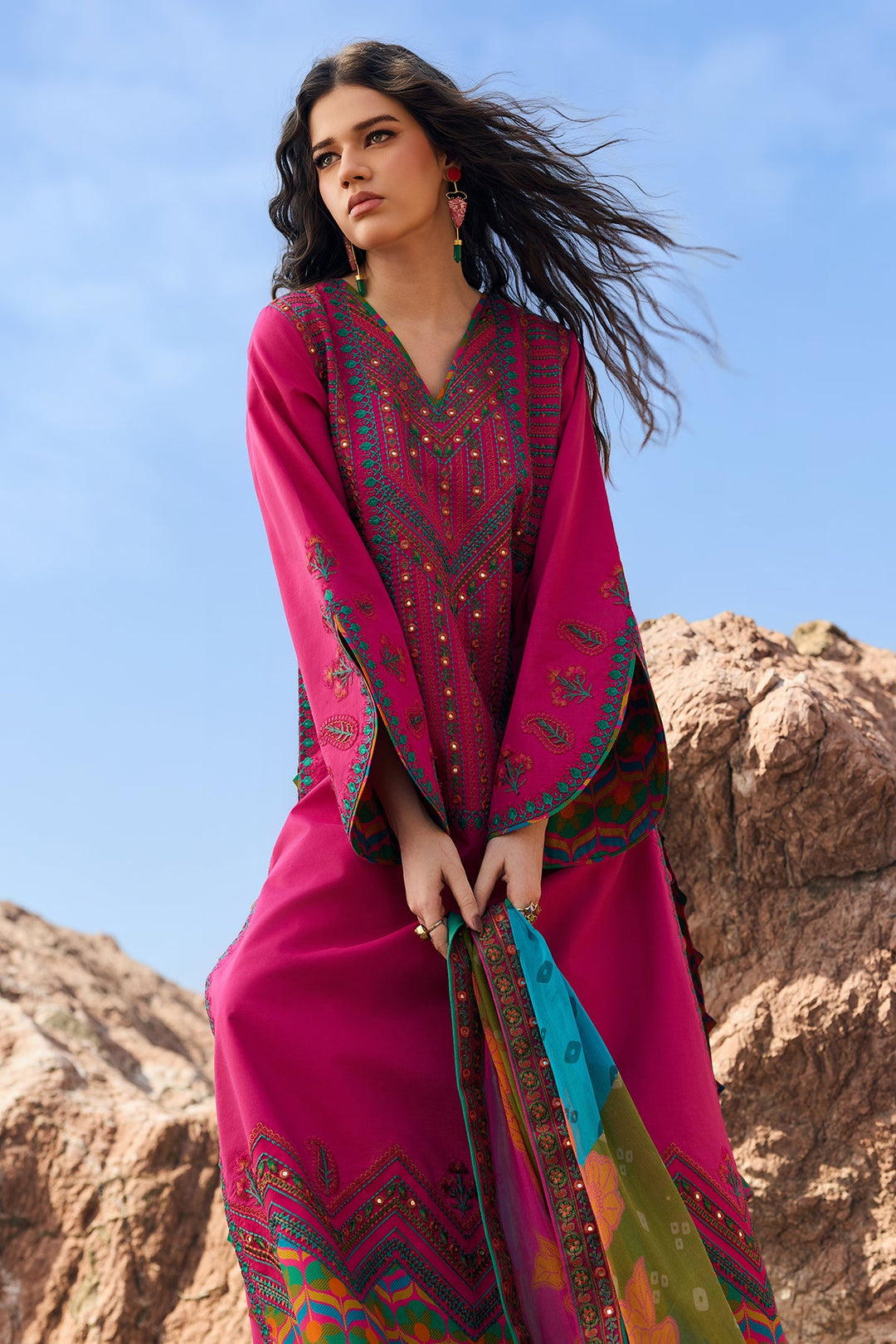 3-PC Unstitched Embroidered Lawn Collection