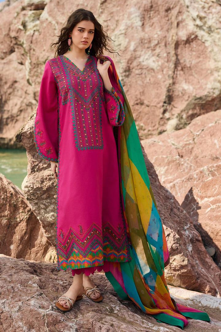 3-PC Unstitched Embroidered Lawn Collection