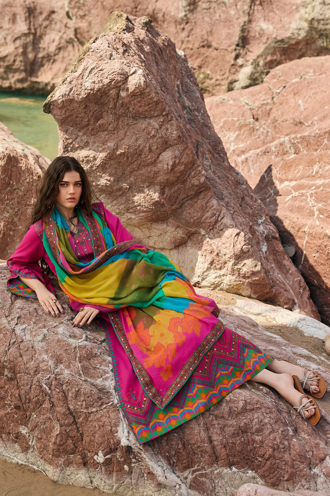 3-PC Unstitched Embroidered Lawn Collection