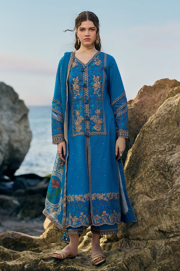 3-PC Unstitched Embroidered Lawn Collection