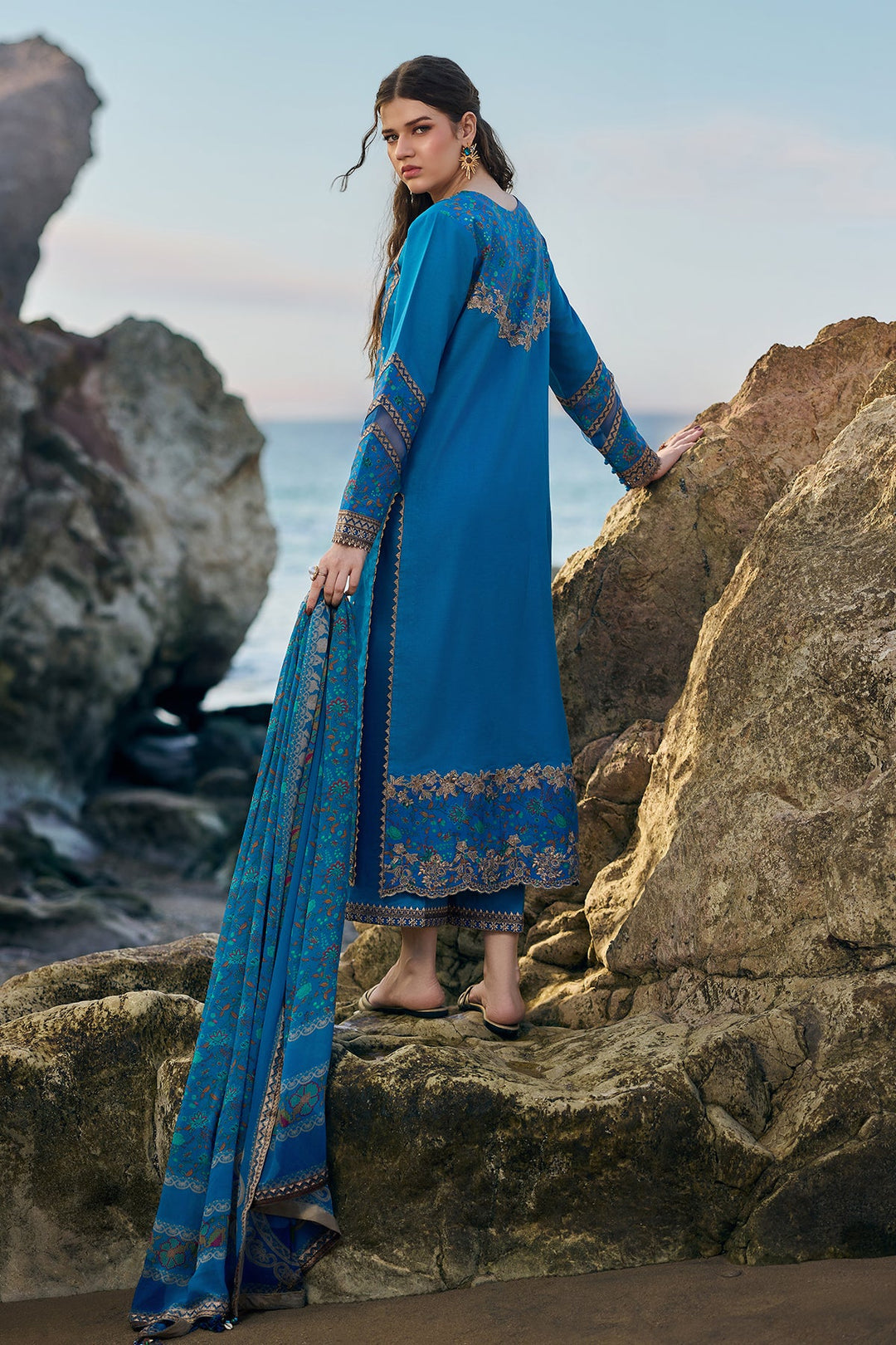 3-PC Unstitched Embroidered Lawn Collection