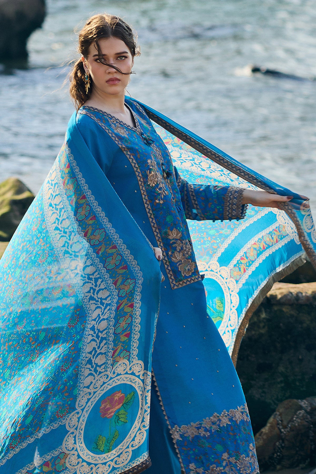 3-PC Unstitched Embroidered Lawn Collection