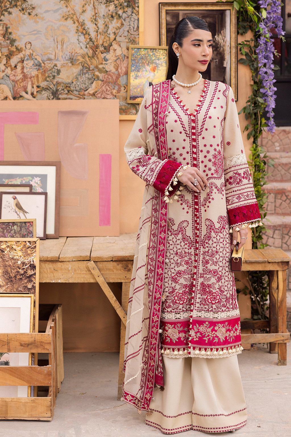 SAAD SHAIKH L'AMOUR LUXURY LAWN - Zena