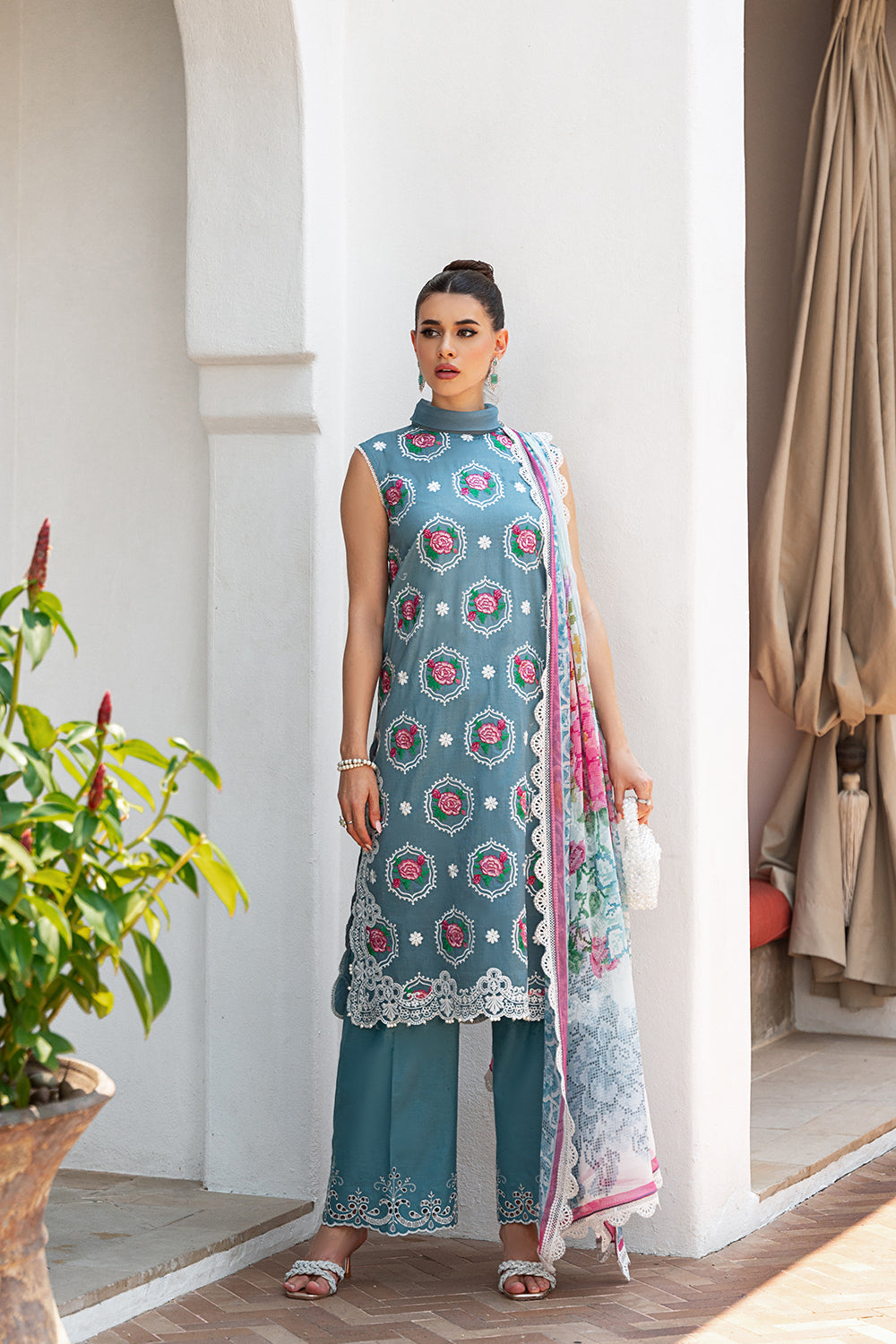 Saira Rizwan luxury lawn Amal SR-09