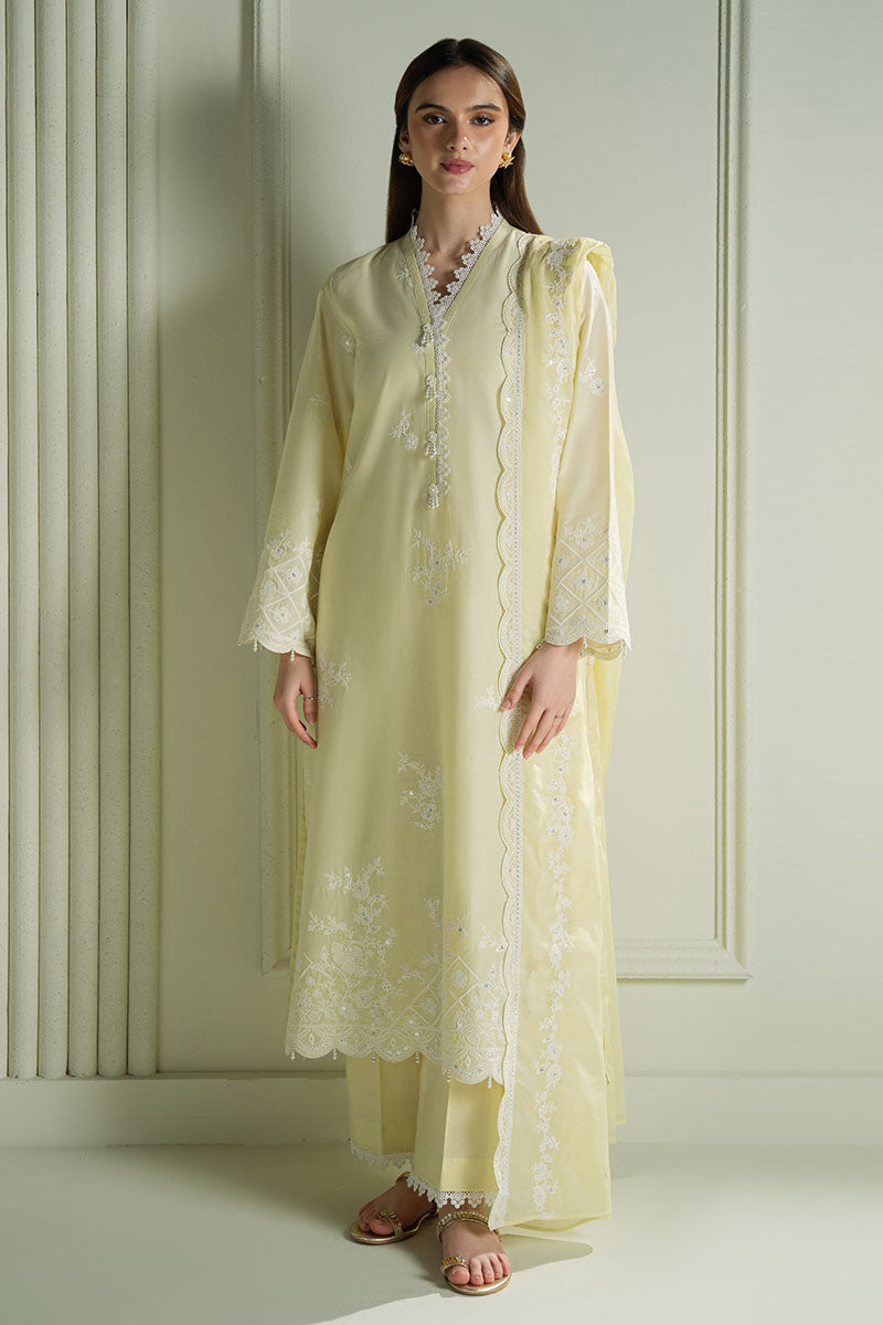 3PC EMBROIDERED LAWN SUIT