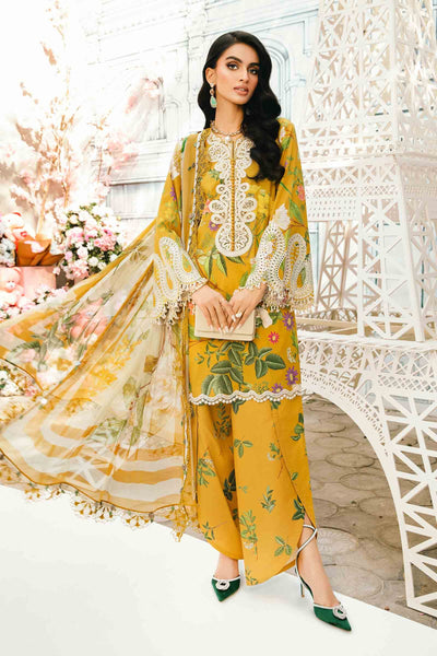 3 Piece Unstitched Embroidered Lawn Suit
