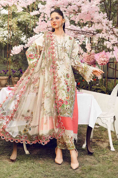 3 Piece Unstitched Embroidered Lawn Suit