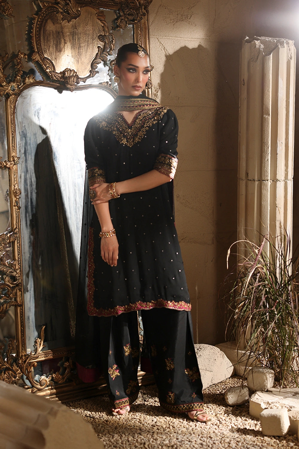 Luxe Embroidered Chiffon