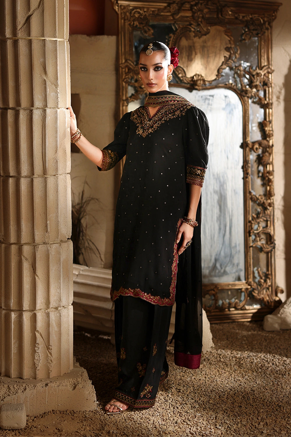 Luxe Embroidered Chiffon