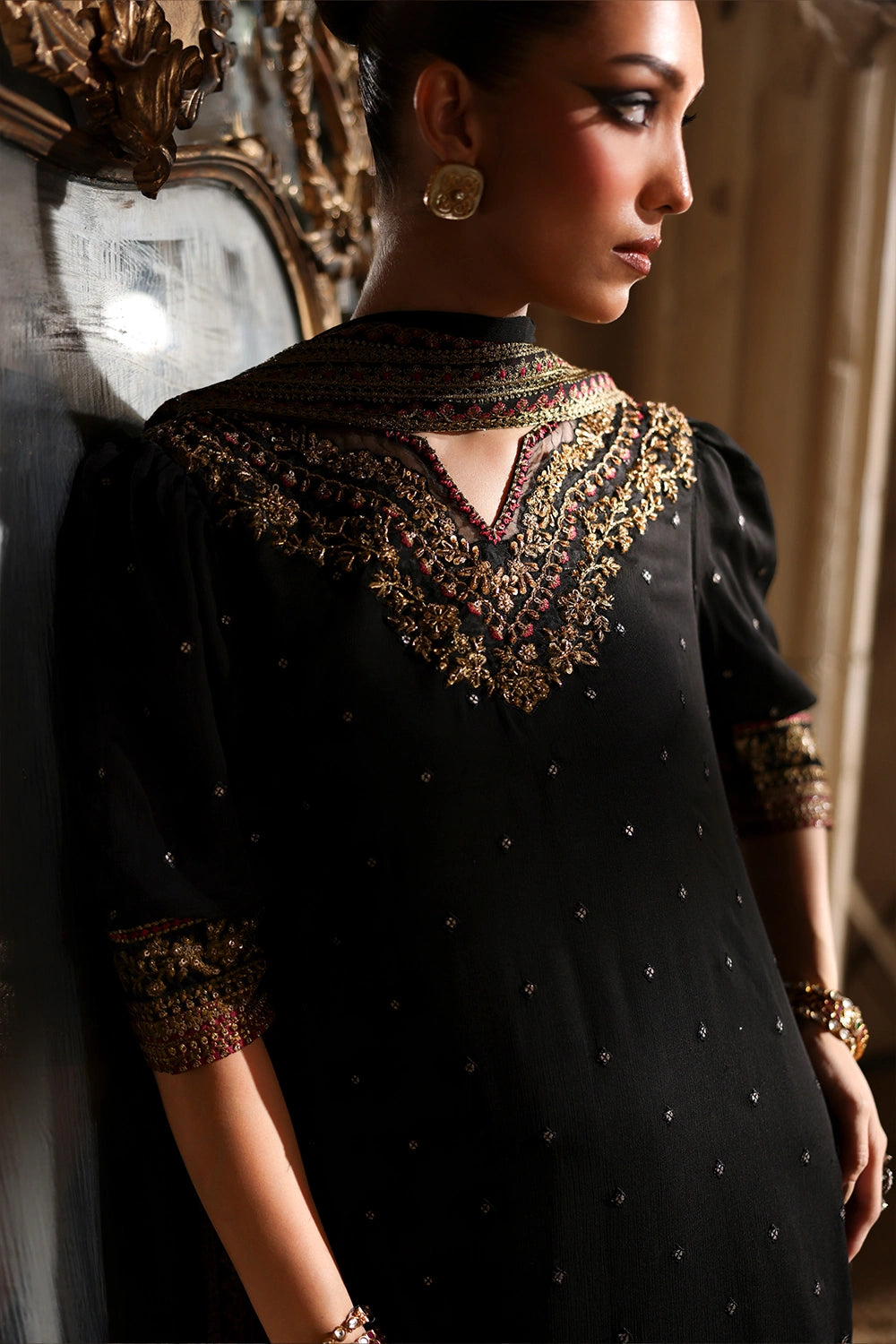 Luxe Embroidered Chiffon