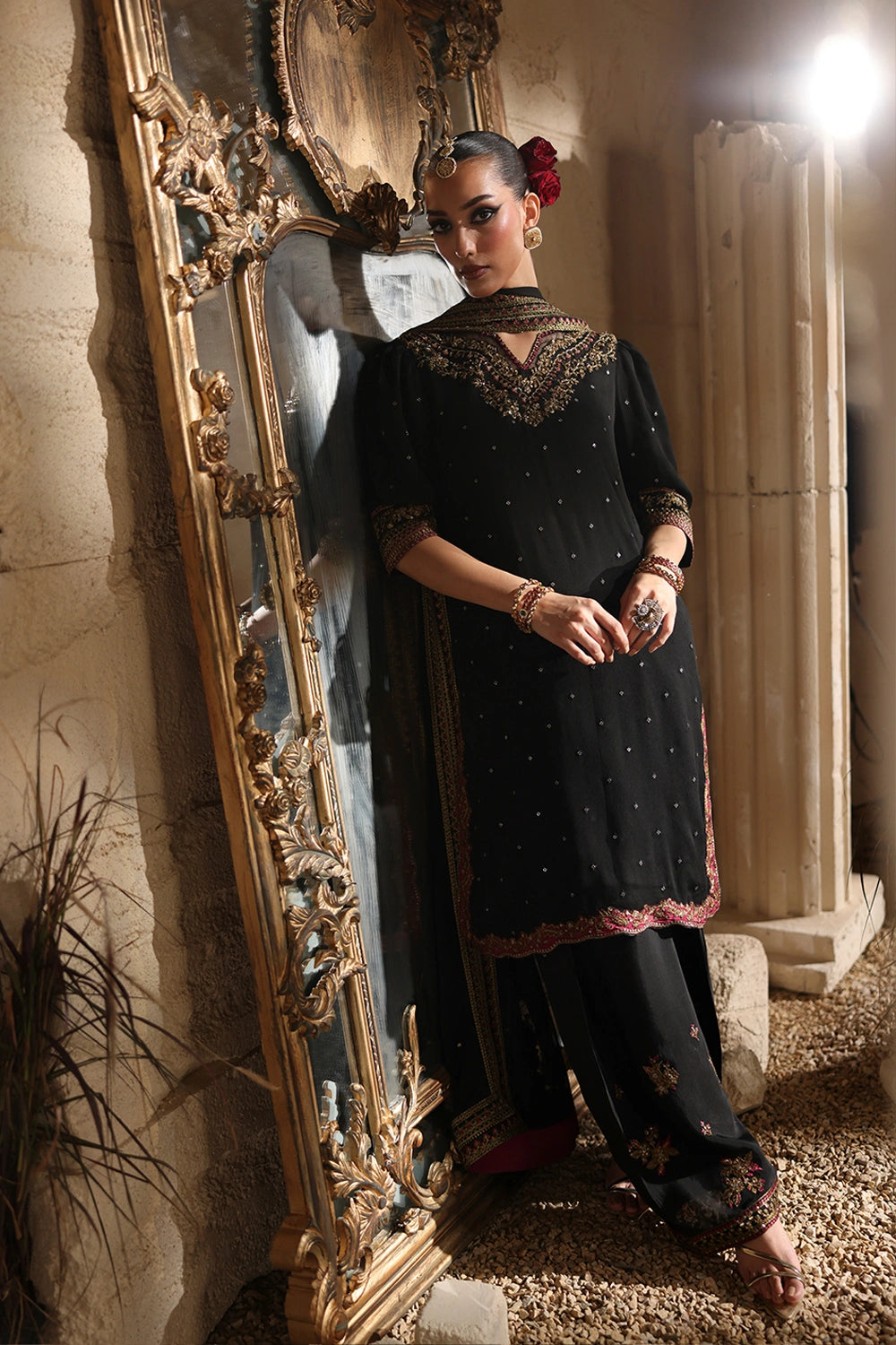 Luxe Embroidered Chiffon