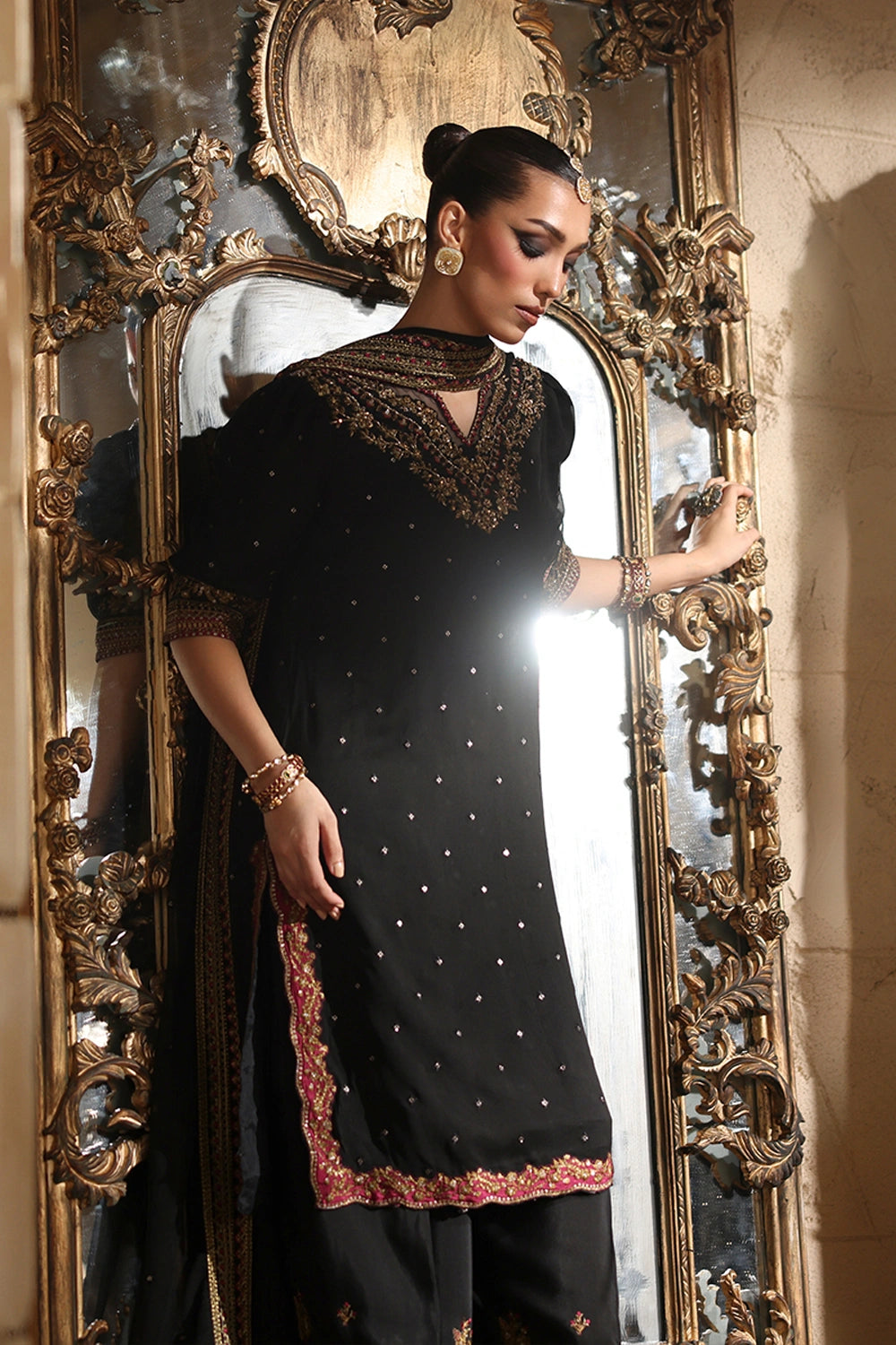 Luxe Embroidered Chiffon