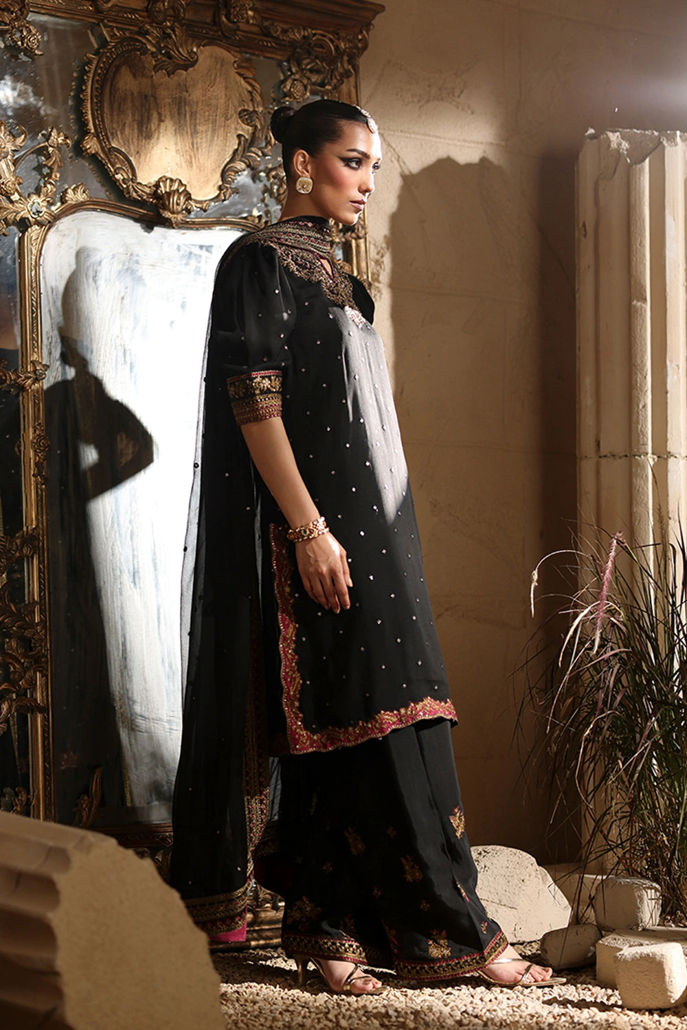Luxe Embroidered Chiffon
